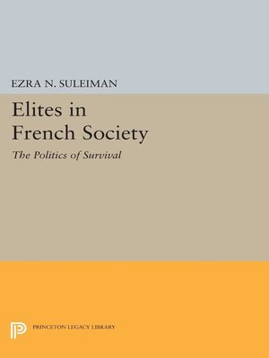 cover image of Elites in French Society